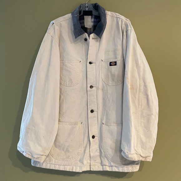 Vintage Dickies Men XL Workwear Jacket Distressed Canvas Streetwear Lined - Picture 2 of 16